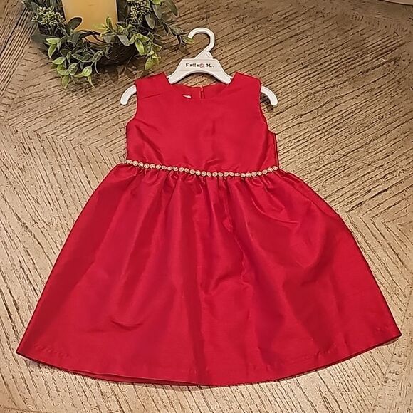 Girls red formal dress size 5 - Picture 1 of 8